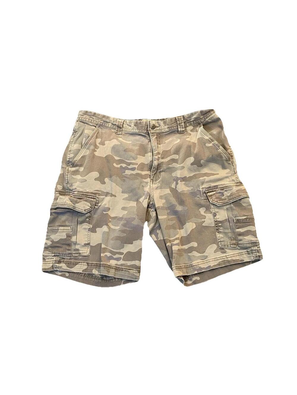 Red Head Mens Camo Utility Cargo Shorts Size 36 Outdoorsy Military Multi Pockets